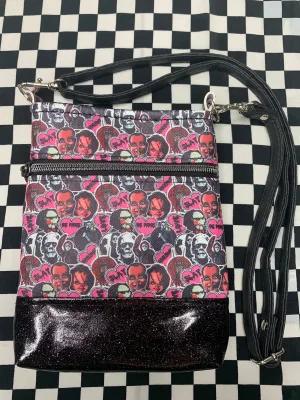 Creepy character inspired fan art crossbody bag