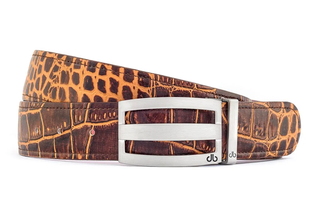 Crocodile Brown Belts