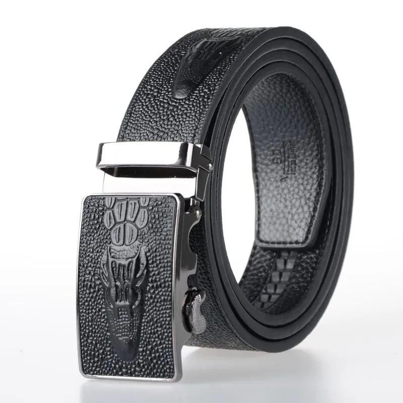 Crocodile Style Leather Belt!