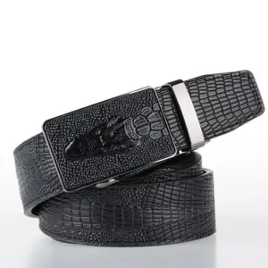 Crocodile Style Leather Belt!