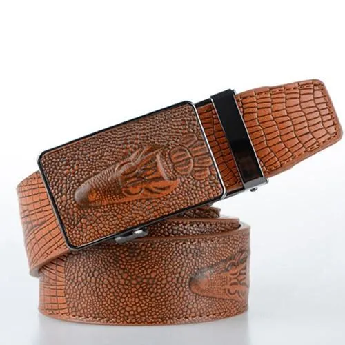 Crocodile Style Leather Belt!