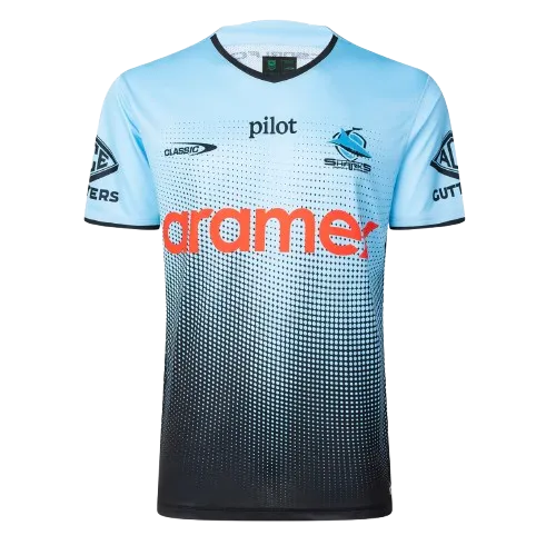Cronulla Sharks Mens 2025 Pro Training Tee