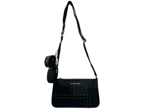 Crossbody Tech Attachment Bag Purse Black