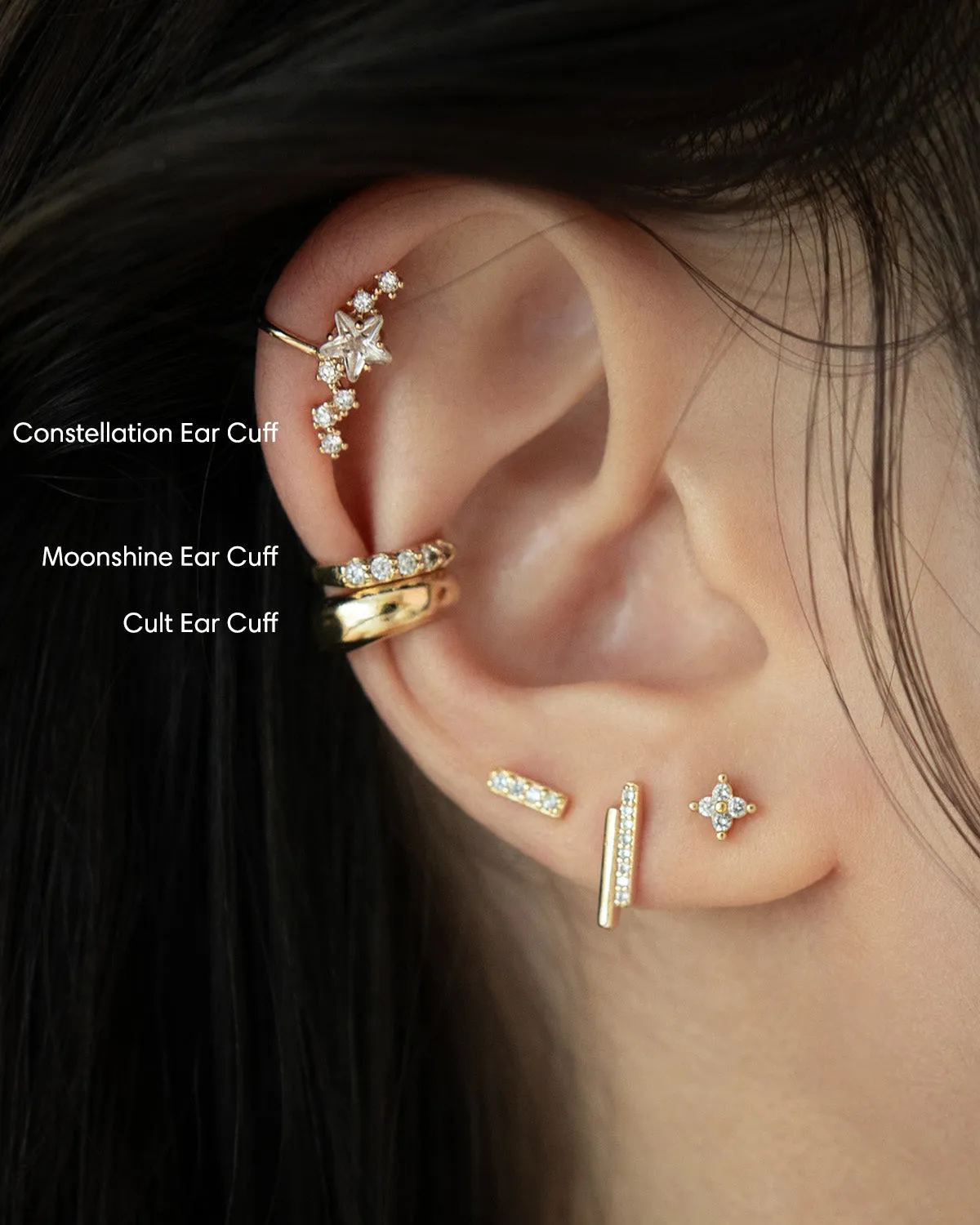 CULT   MOONSHINE Cuffs Set in Gold