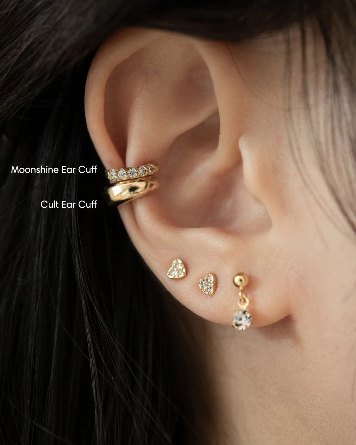 CULT   MOONSHINE Cuffs Set in Gold