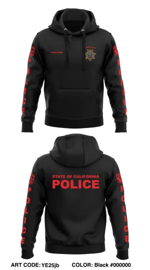 Custom CAL FIRE LAW ENFORCEMENT TRAINING Store 1 Core Men's Hooded Performance Sweatshirt - YE25jb