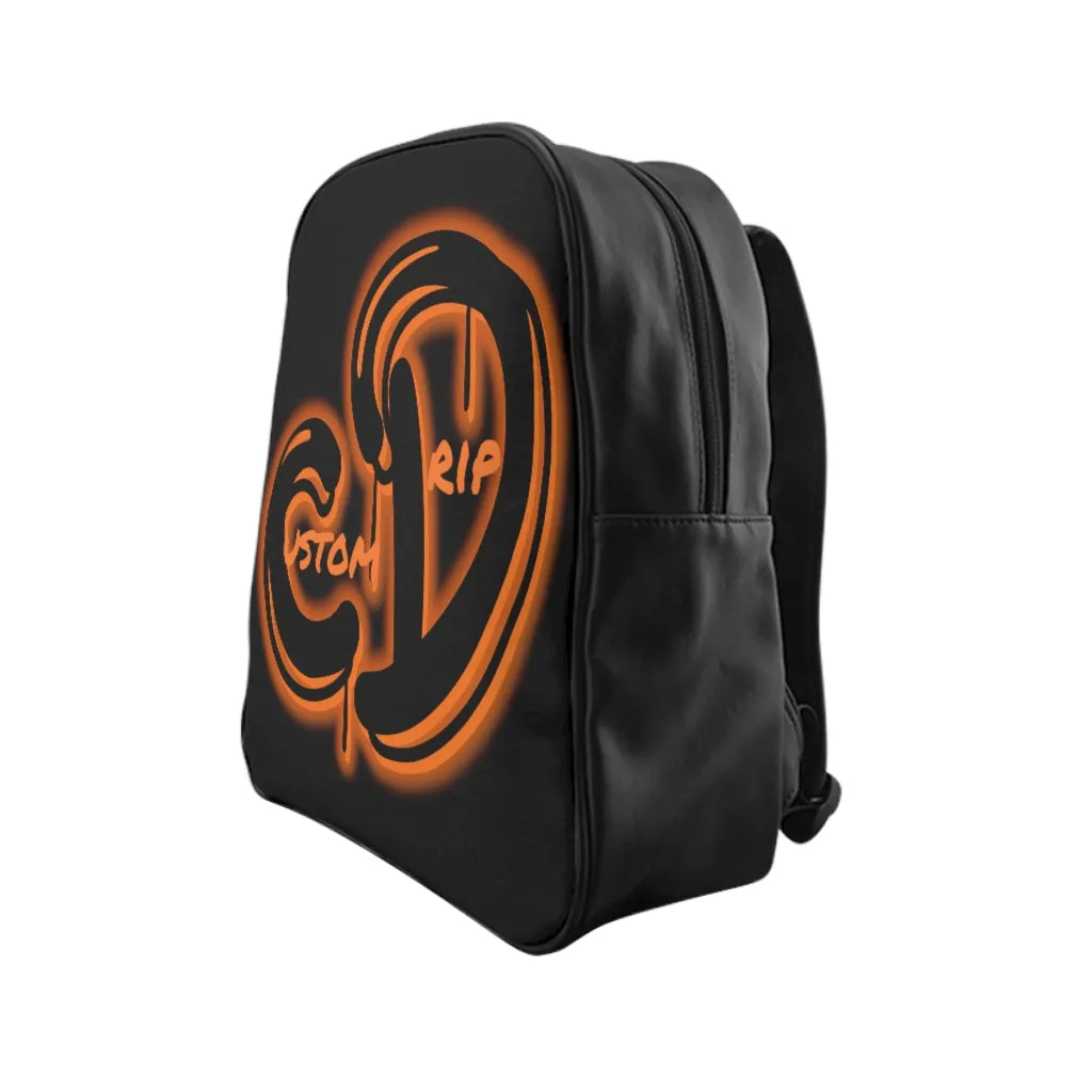 Custom Drip logo School Backpack
