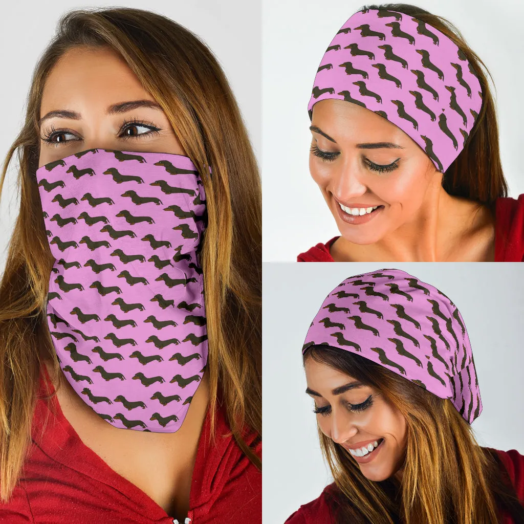 Dachshund Bandana Set - Pink
