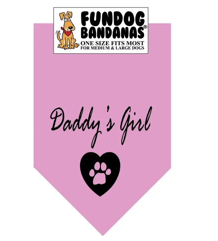 Daddy's Girl Bandana - FunDog Bandana's - Assorted Colors