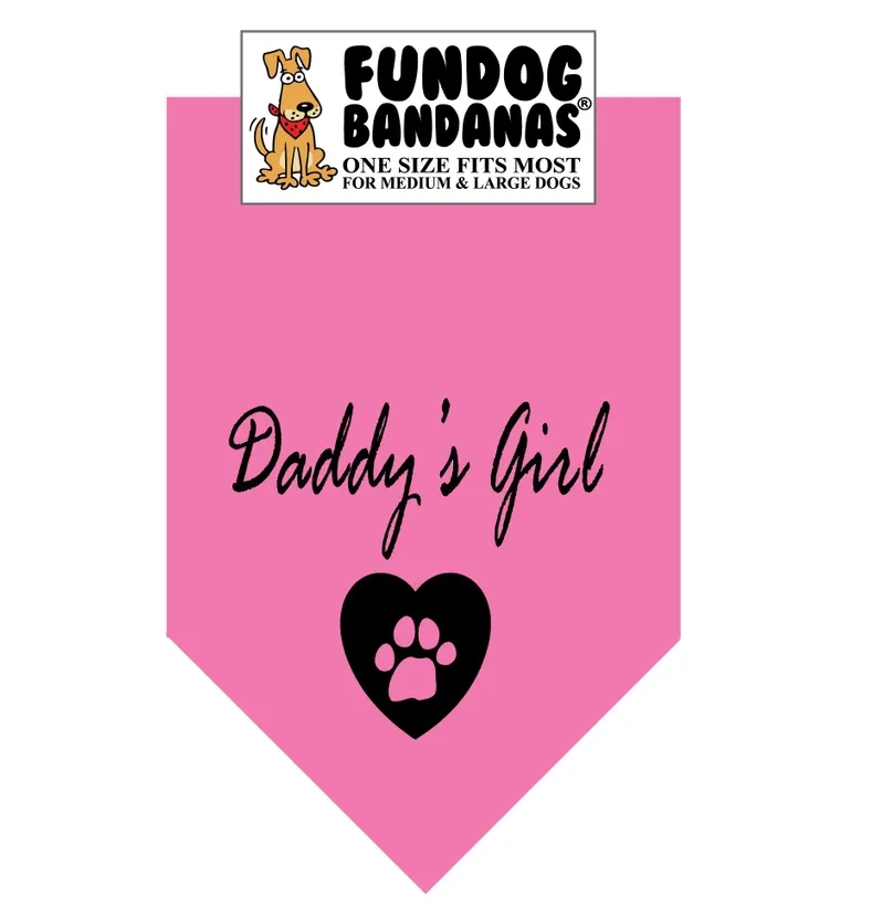 Daddy's Girl Bandana - FunDog Bandana's - Assorted Colors