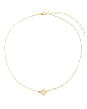 Dainty Toggle Anklet 14K
