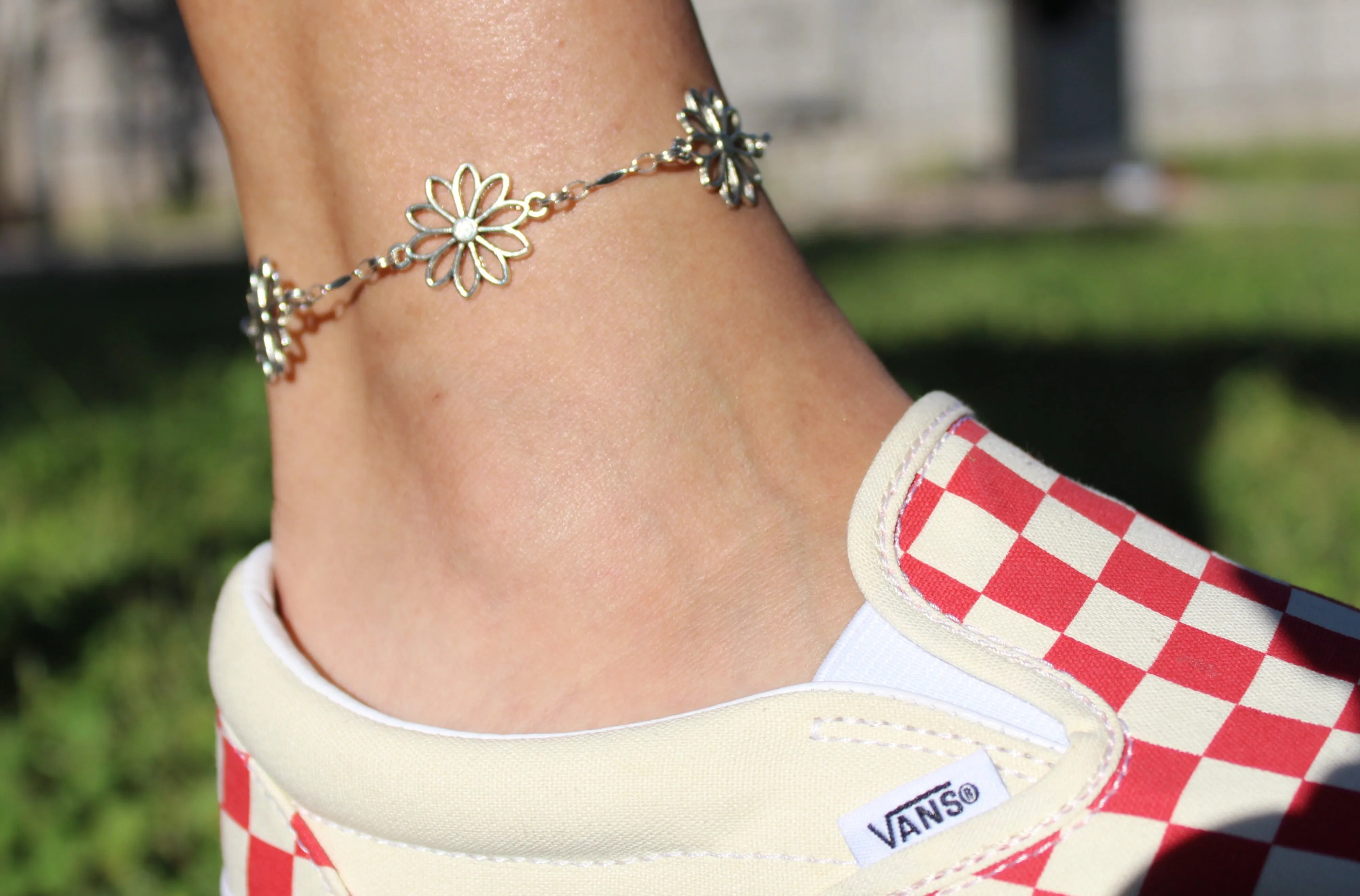 Daisy Connected Anklet