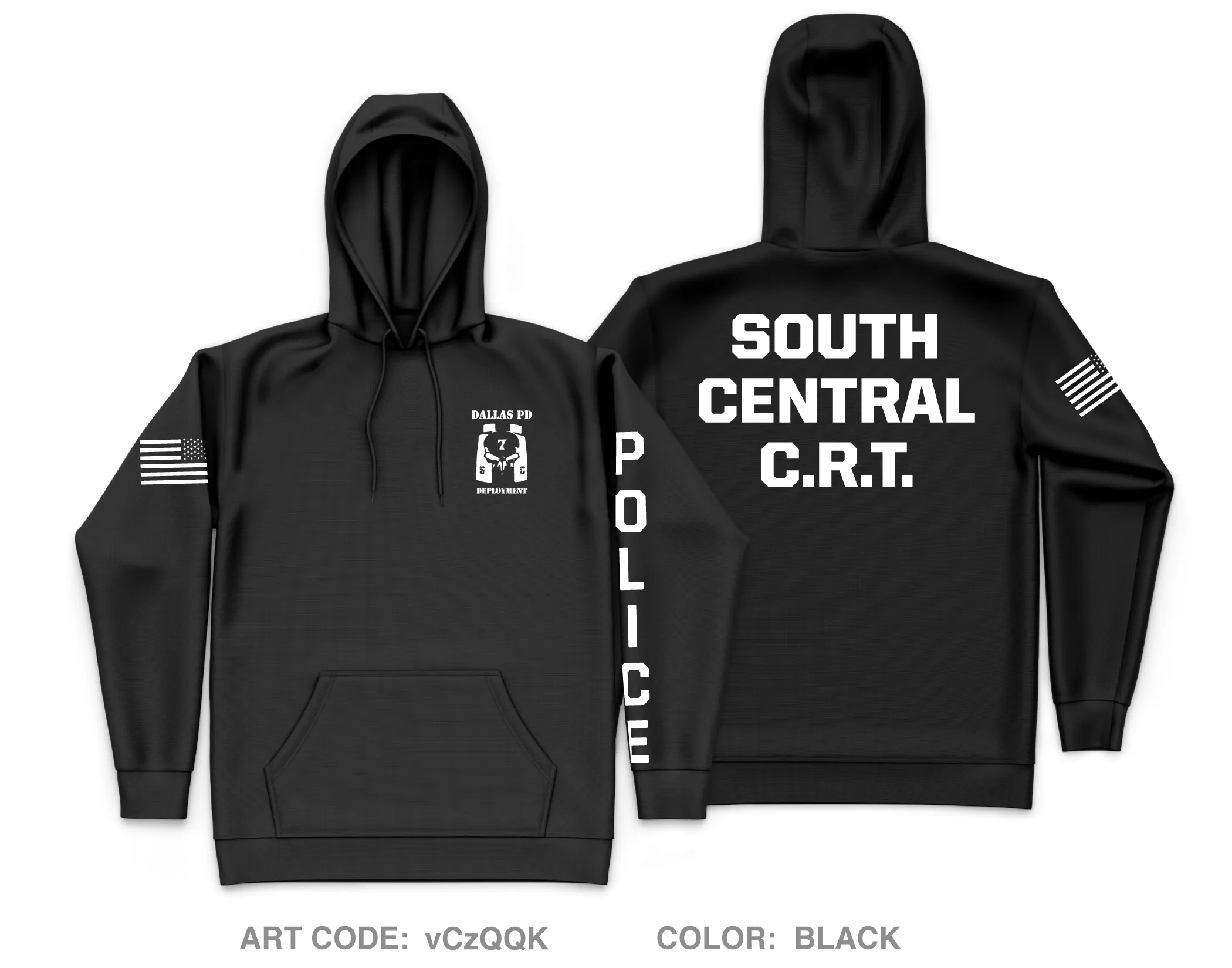 Dallas PD Store 1 Core Men's Hooded Performance Sweatshirt - vCzQQK