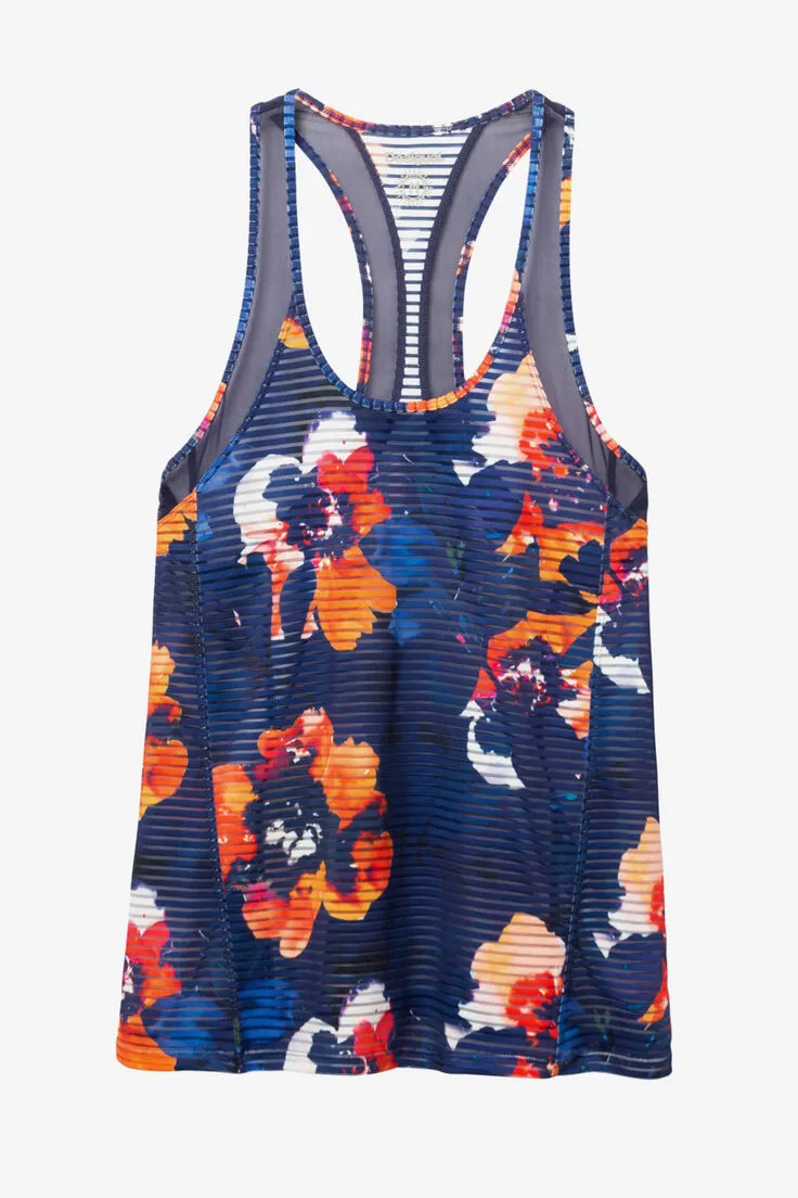 Desigual Sport Racerback Top - Camo Flower