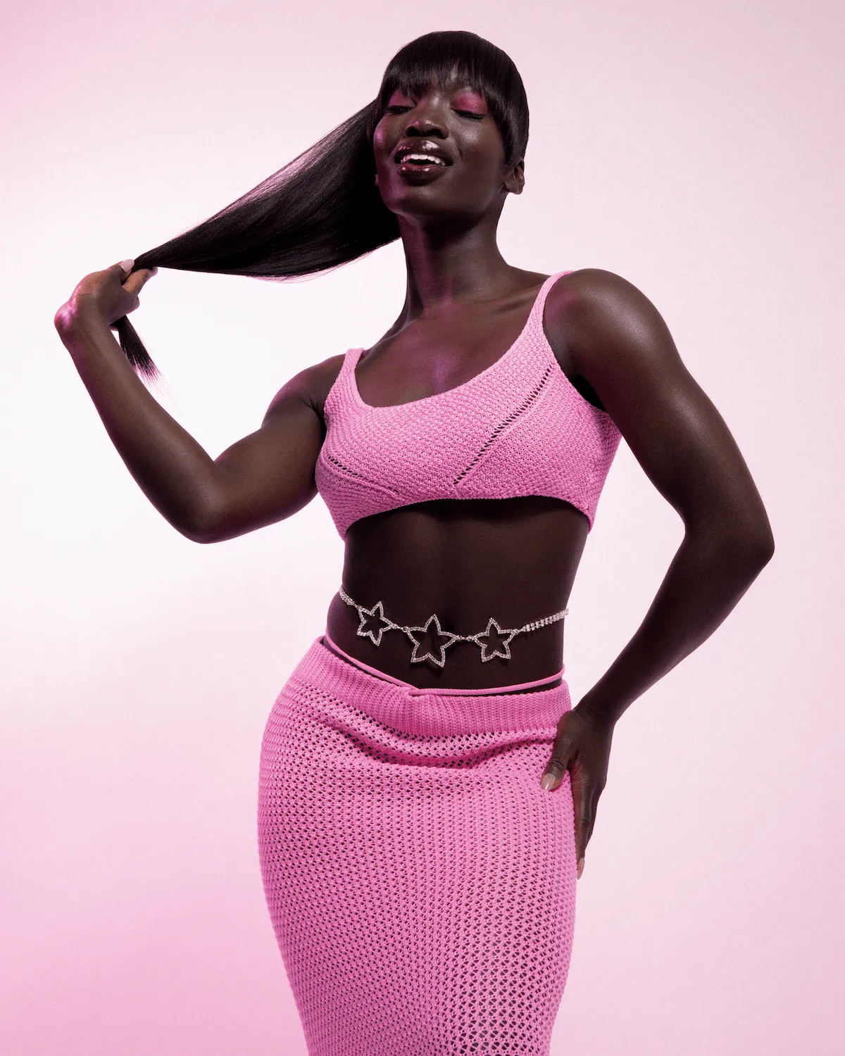 DIAMANTE STAR BELLY CHAIN
