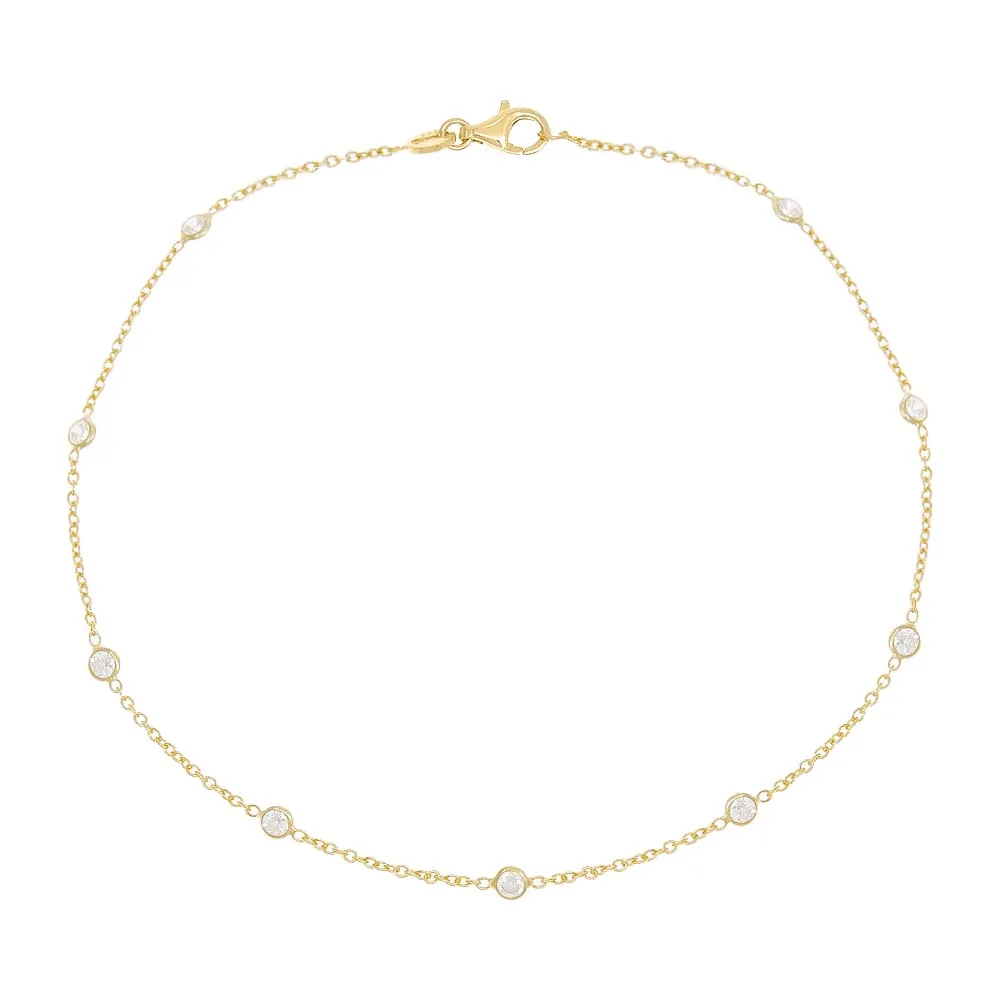 Diamond By The Yard Anklet