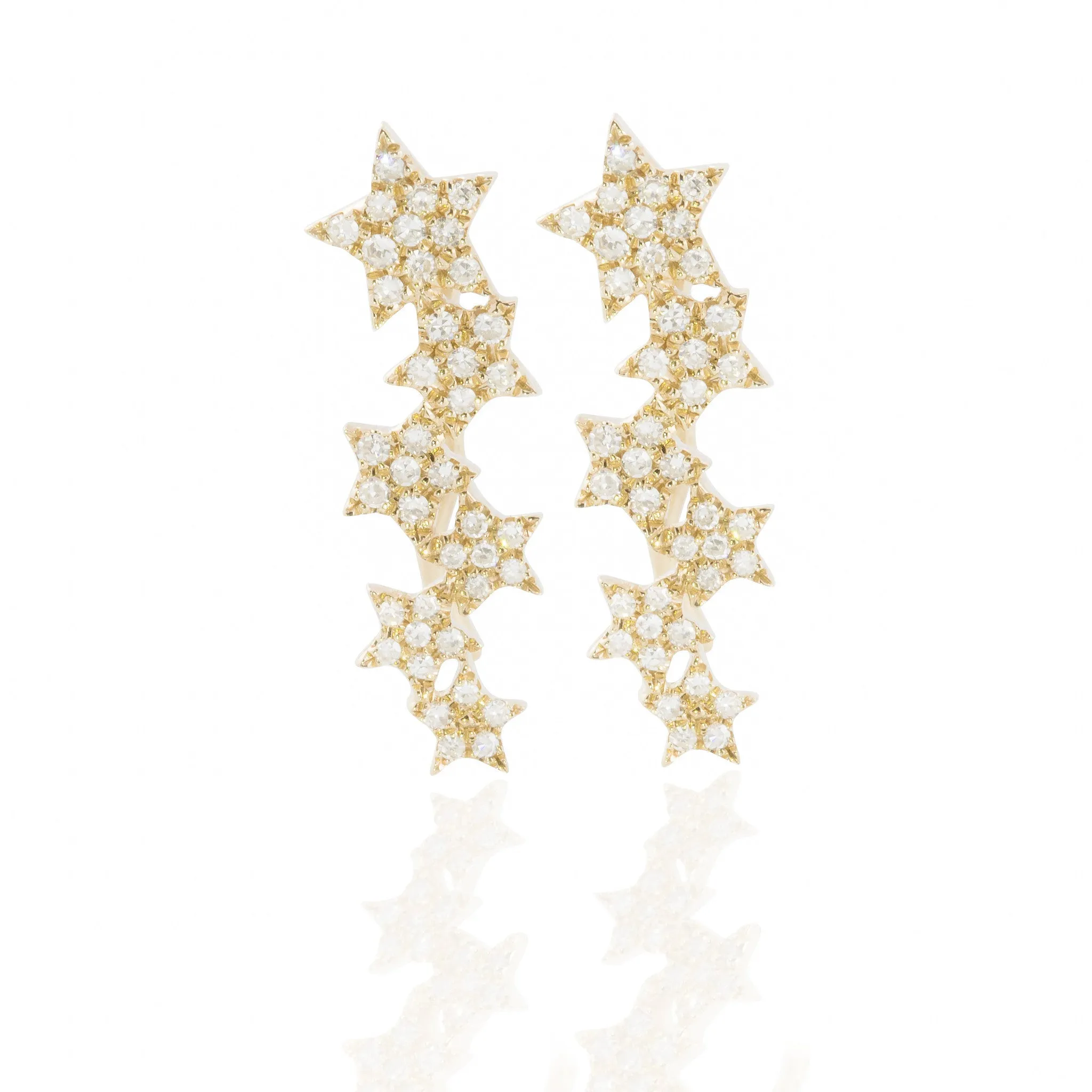 Diamond Stars Ear Cuffs