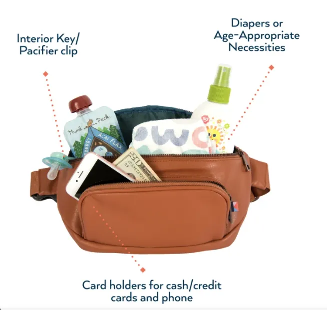 DIAPER BAG FANNY PACK - BLACK