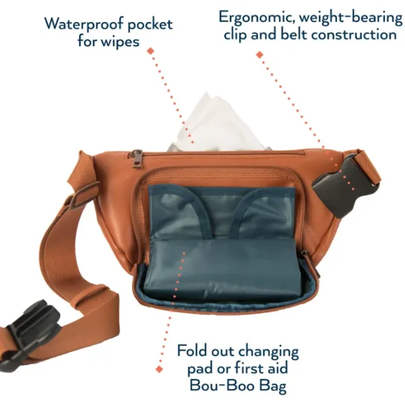 DIAPER BAG FANNY PACK - BLACK
