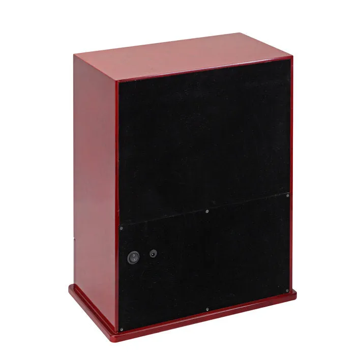 Diplomat Estate Cherry Wood Nine Watch Winder with Cream Leather Interior