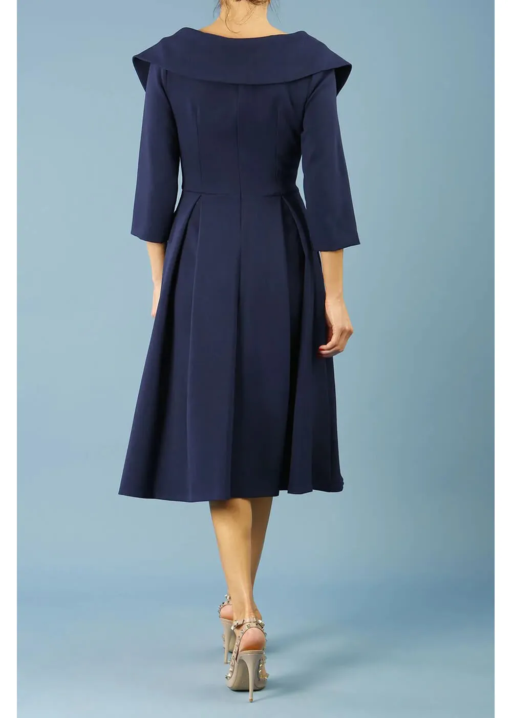 Diva Catwalk Gatsby 50's Swing Dress Black