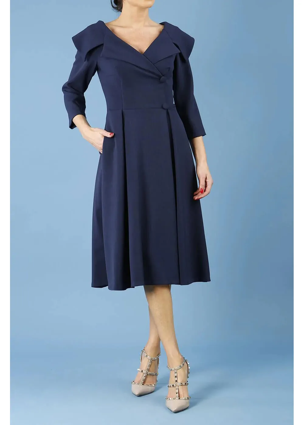 Diva Catwalk Gatsby 50's Swing Dress Black