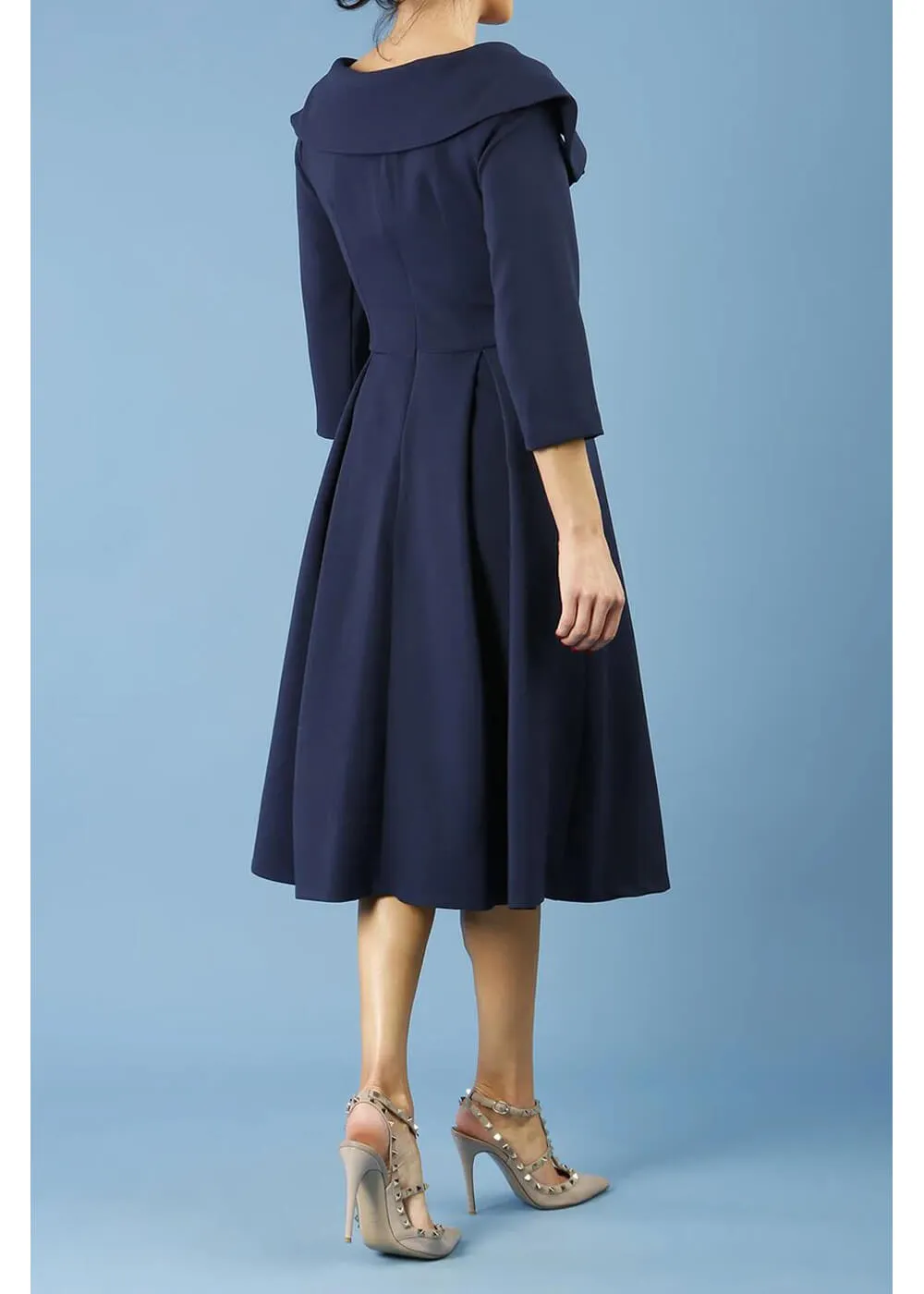 Diva Catwalk Gatsby 50's Swing Dress Black