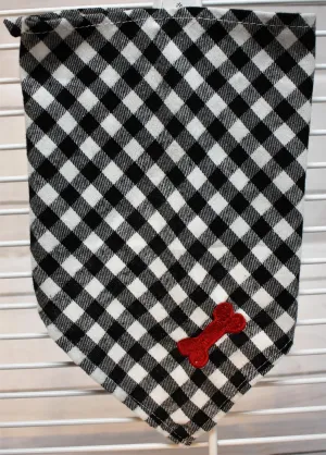 Dog Bone Filled Tie Bandana
