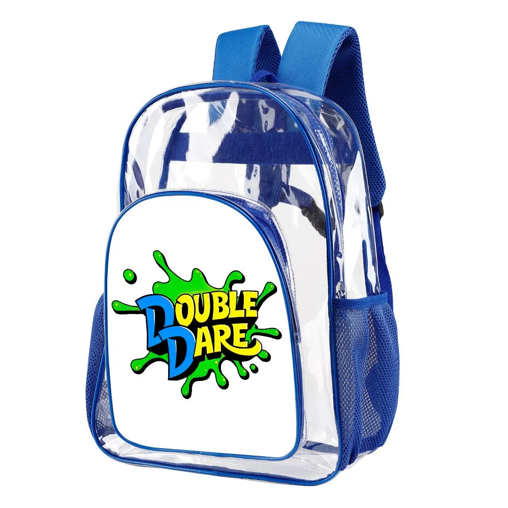 Double Dare Blue Transparent Backpack