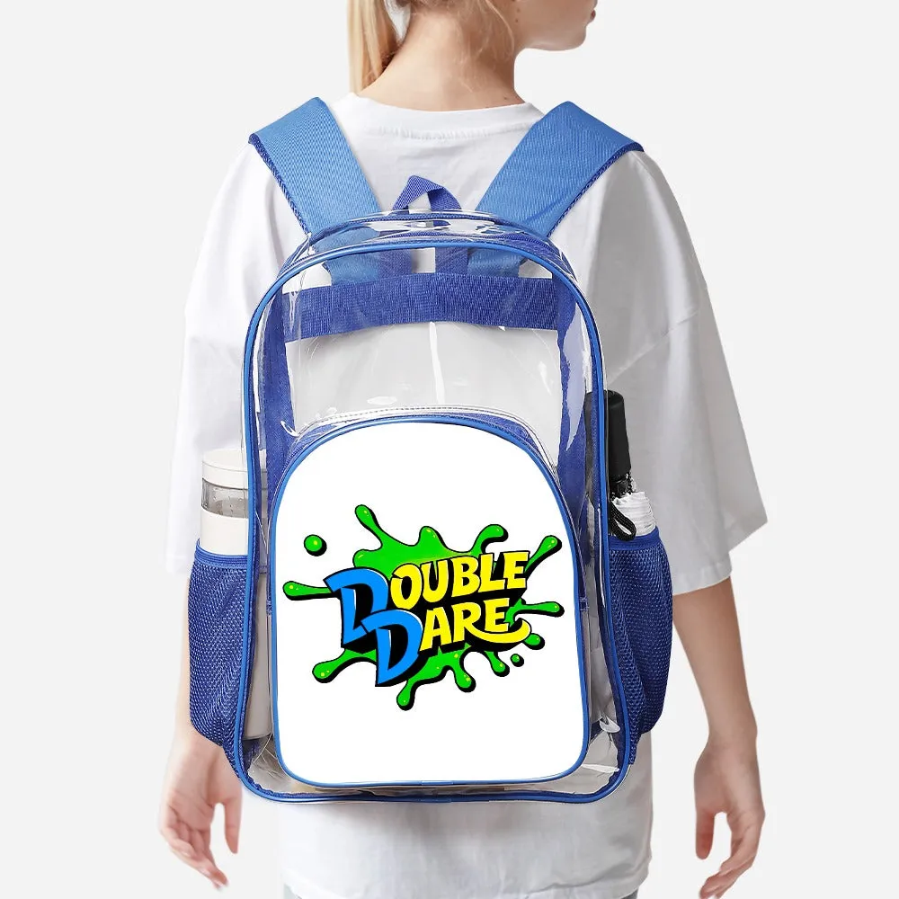 Double Dare Blue Transparent Backpack