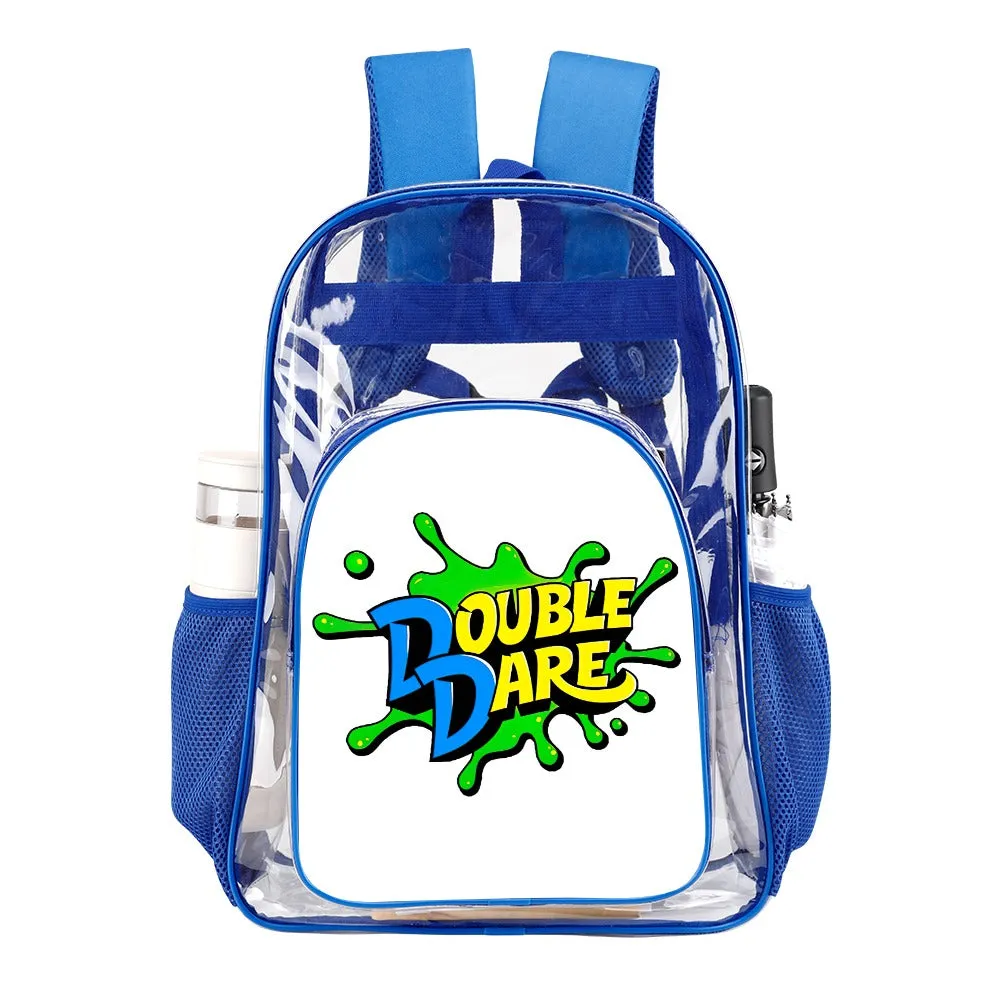 Double Dare Blue Transparent Backpack