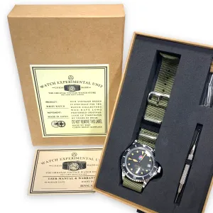 DS! WMT Royal Marine / Diver MK1 Bezel / Fuji Date Dial Watch (Aged)
