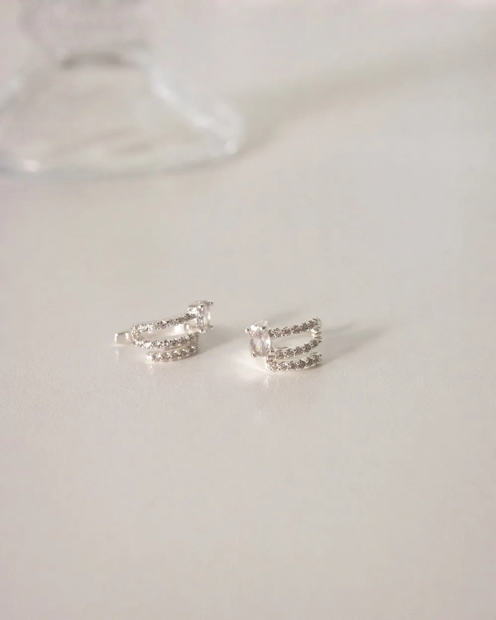 DYNASTY Ear Cuffs in Silver
