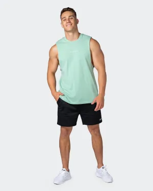Ease Drop Arm Heavy Vintage Tank - Washed Pastel Green