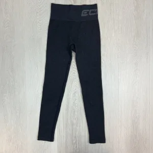 Echt Womens Black Cropped Activewear Leggings Size Small