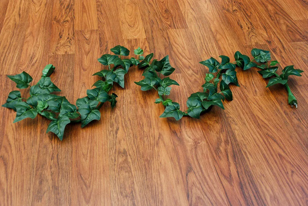 electroVine | 6 Foot Extension Cord with Realistic Ivy Leaves