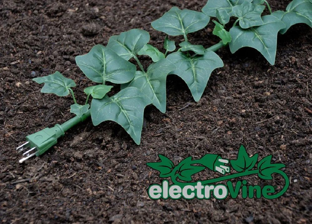 electroVine | 6 Foot Extension Cord with Realistic Ivy Leaves
