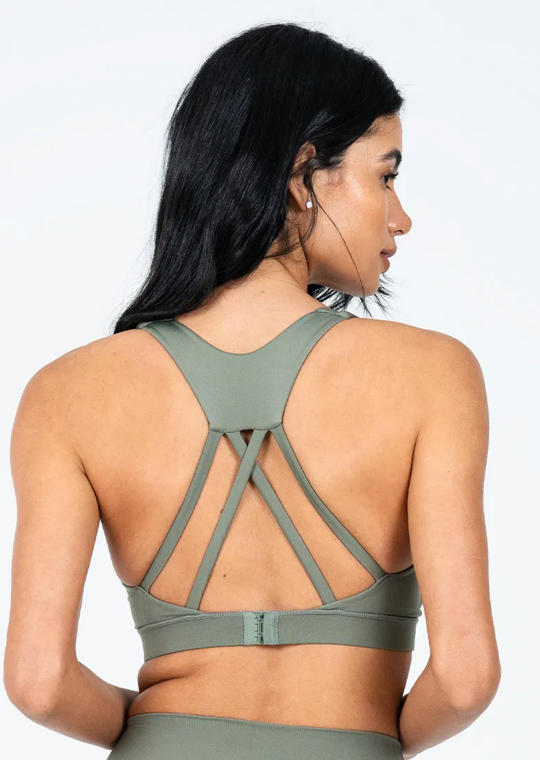 Elevate Touch Adjustable Bra Khaki FINAL SALE