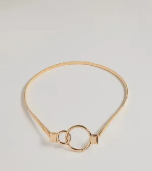 Elevated Look Double O-Ring Stretch Belt