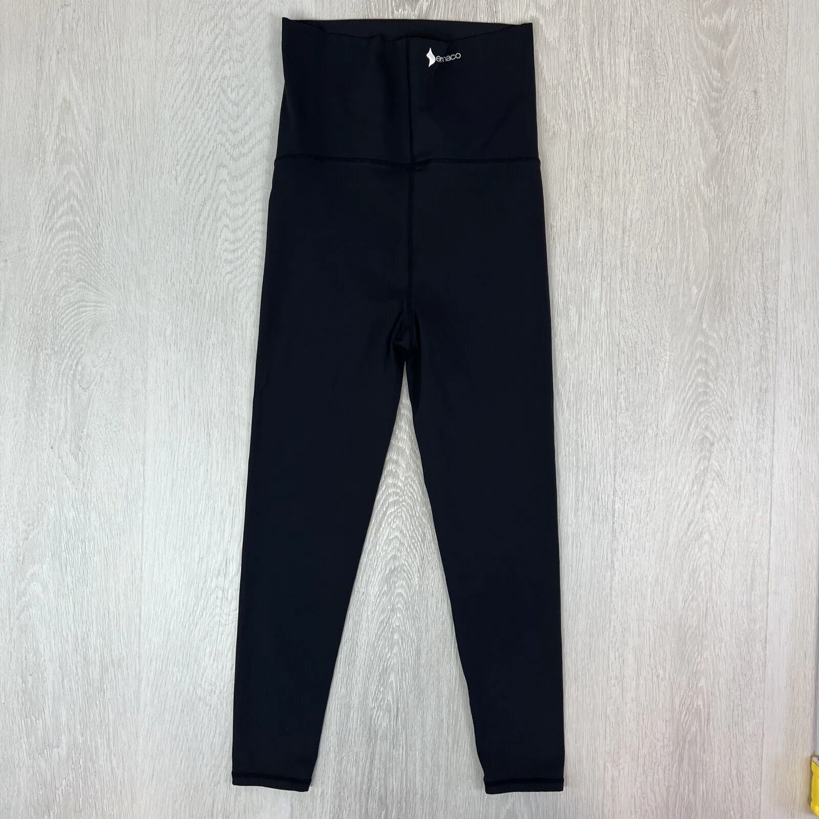 Emamaco Womens Maternity Black Activewear Leggings Size Small