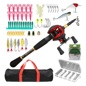 Emergency Telescopic Fishing Rod & Lure Kit – Compact, Portable & Ready for Survival