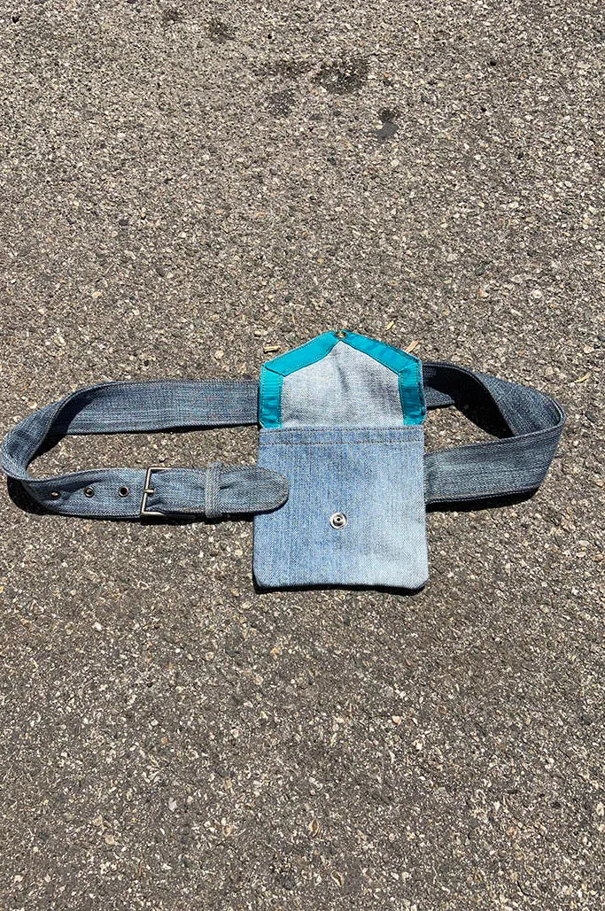 Envelope Denim Belt Bag