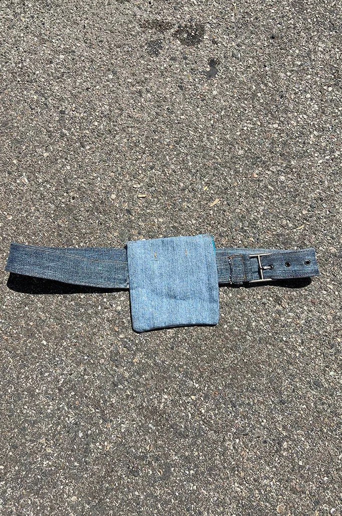 Envelope Denim Belt Bag