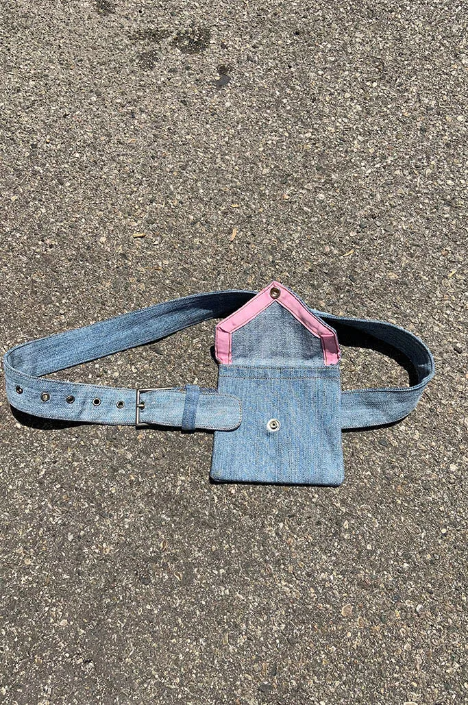 Envelope Denim Belt Bag
