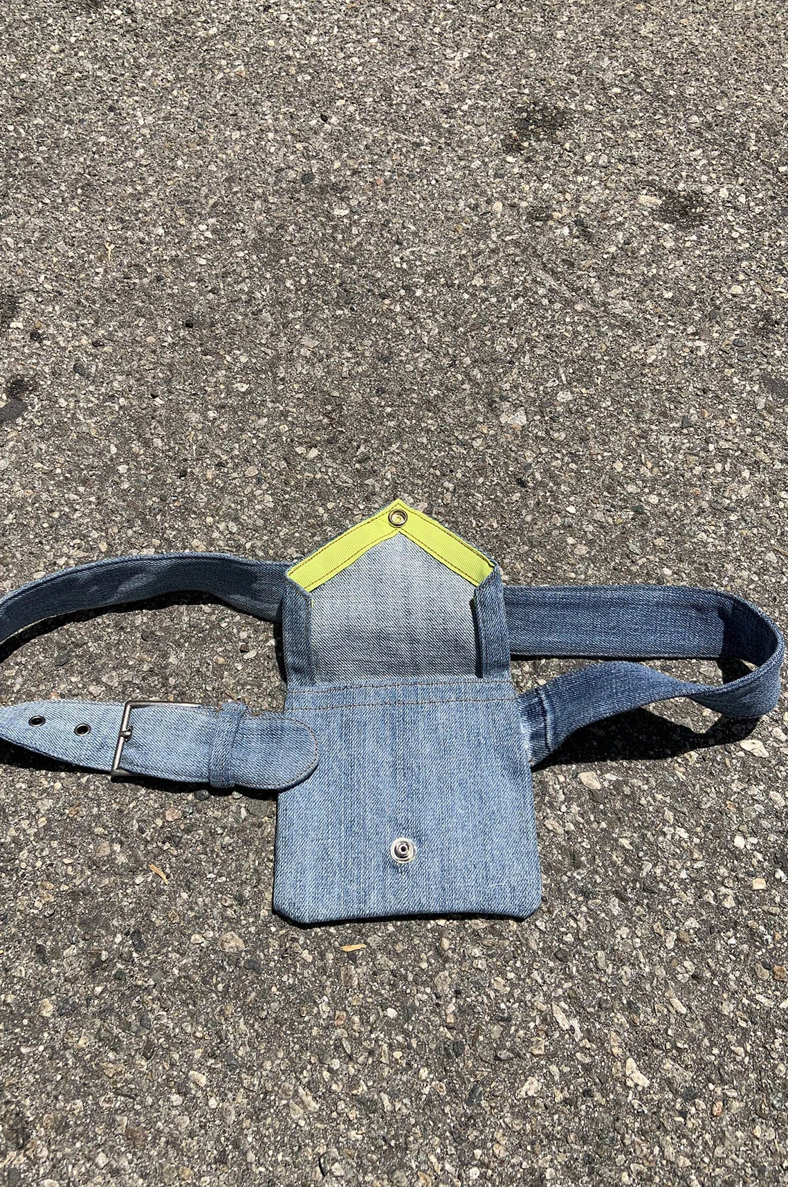 Envelope Denim Belt Bag