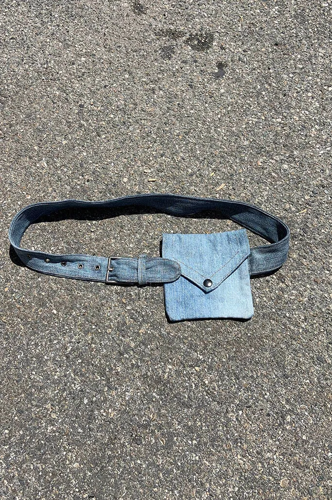 Envelope Denim Belt Bag