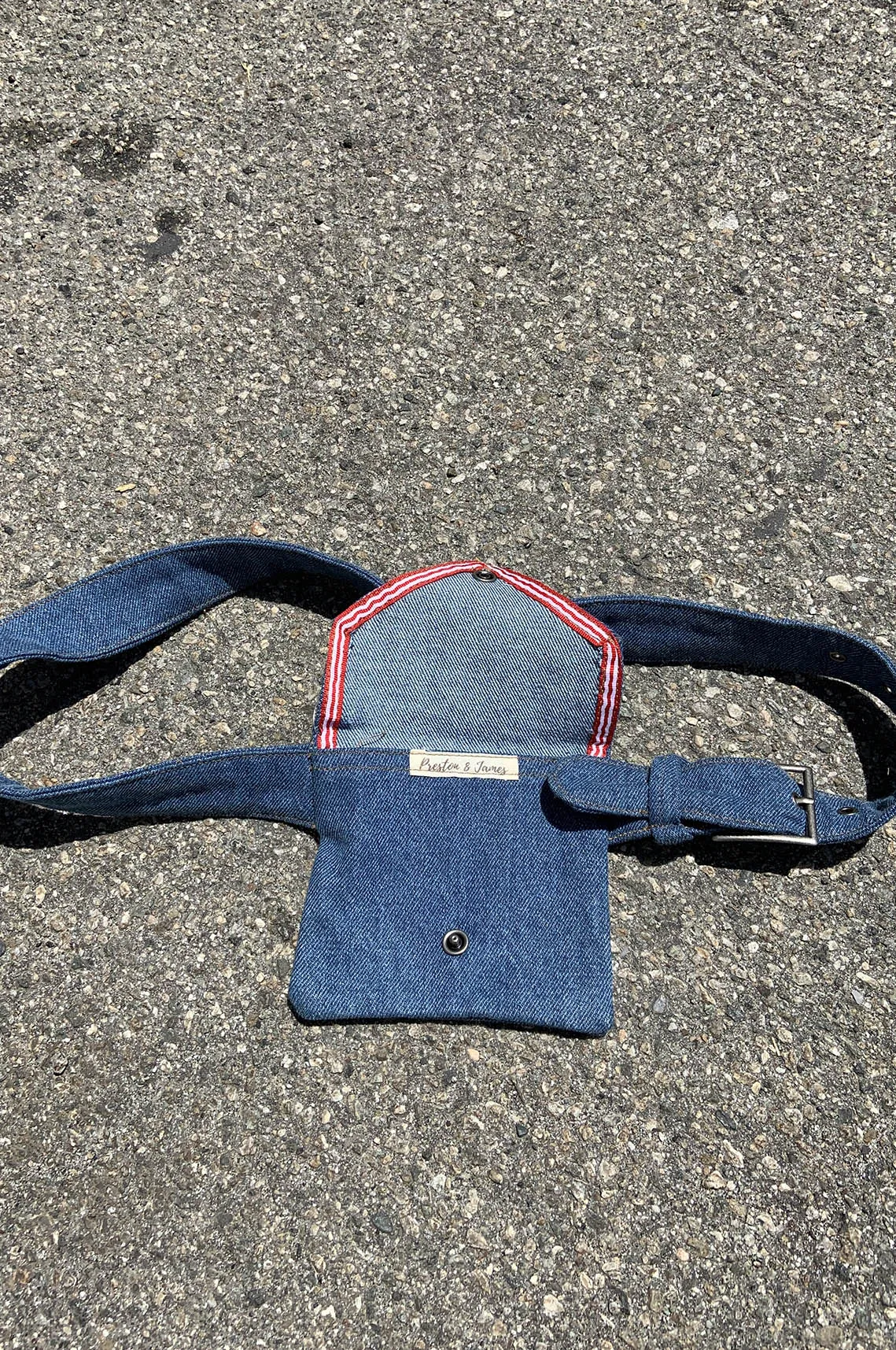 Envelope Denim Belt Bag