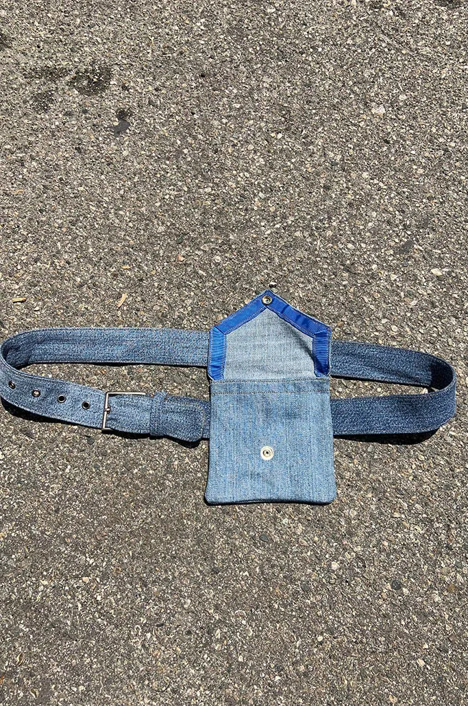 Envelope Denim Belt Bag