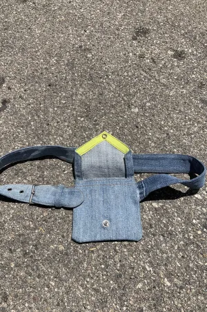 Envelope Denim Belt Bag