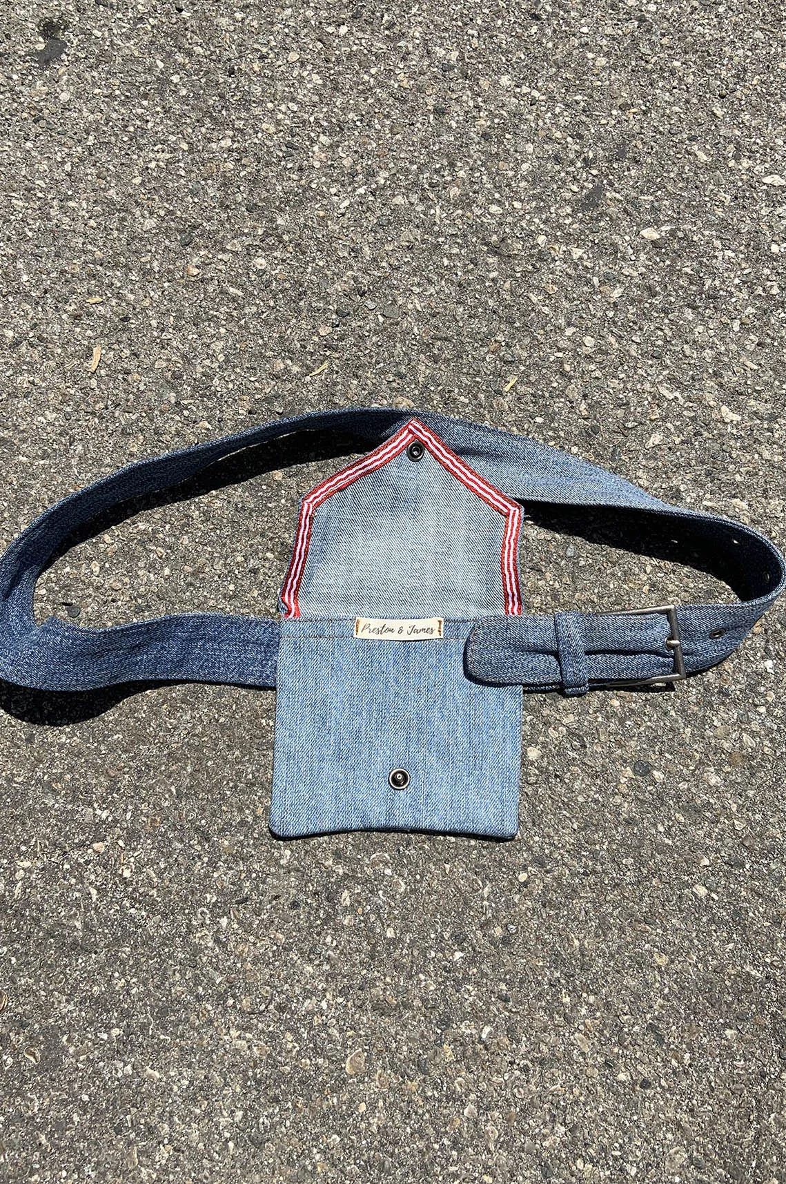 Envelope Denim Belt Bag